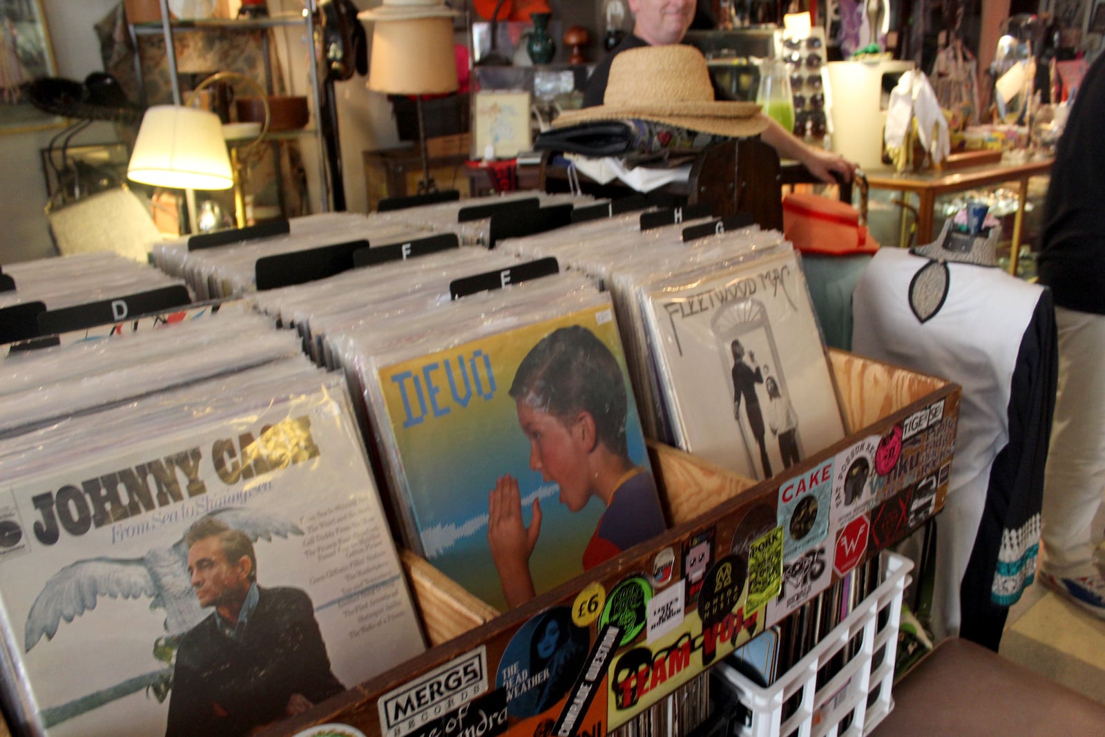 Oregon District resident Janet Phillips opened Feathers Vintage Clothing more than 40 years ago.