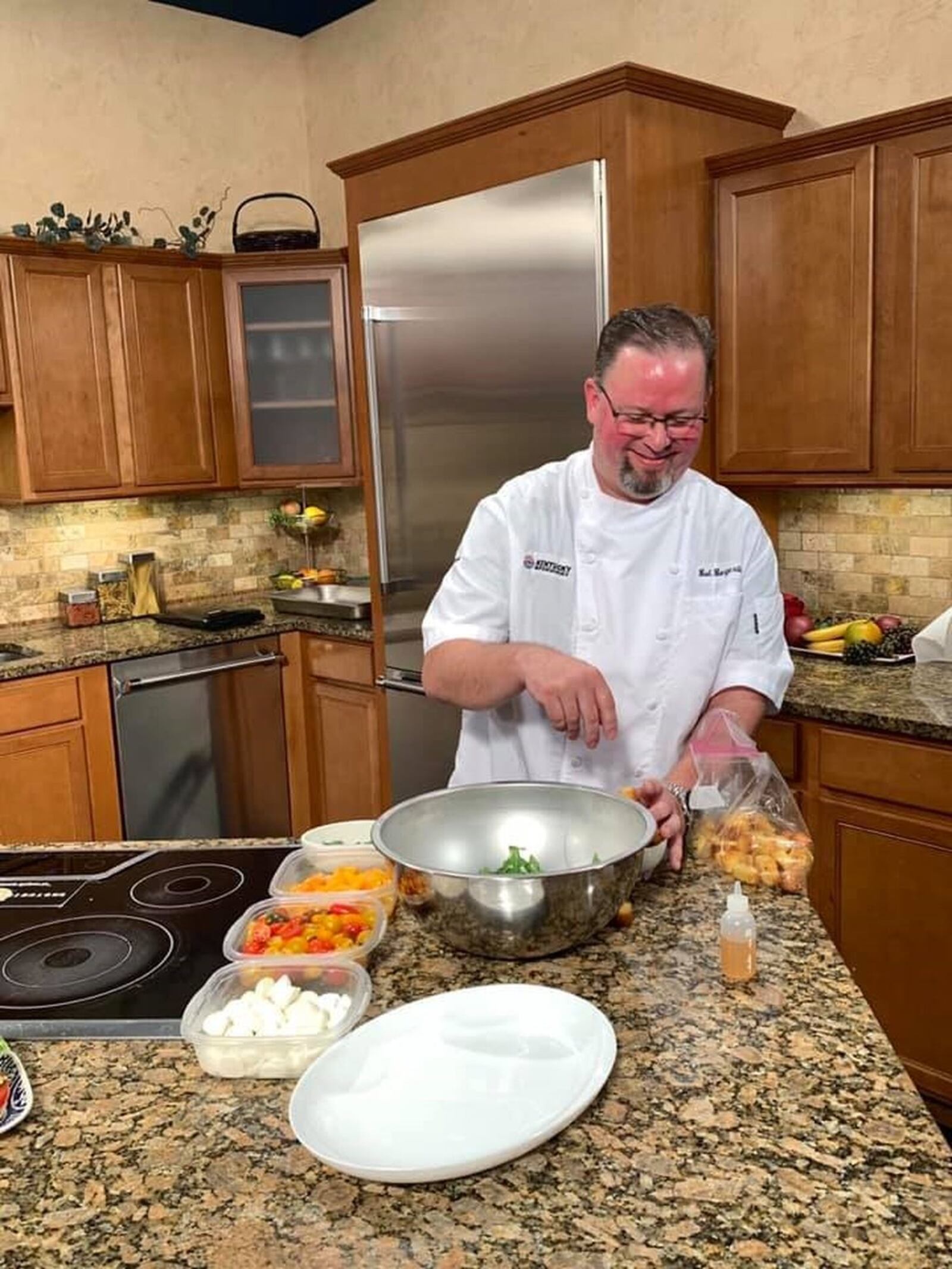 Chef Bob Borgerding, a linebacker on the 1994 Chaminade Julienne football team, is the executive chef at Kentucky Speedway and Churchill Downs. CONTRIBUTED