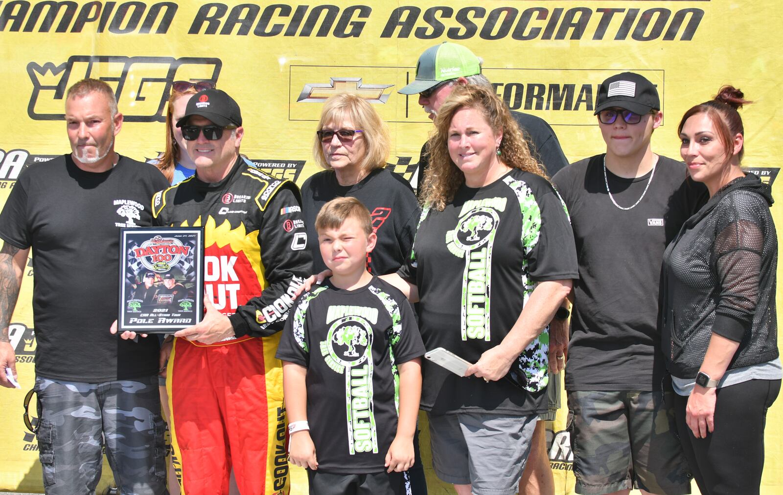 NASCAR Hall of Famer Bobby Labonte won the Dick Ater Memorial Pole Award at the Dayton 100 on Sunday. Greg Billing/CONTRIBUTED