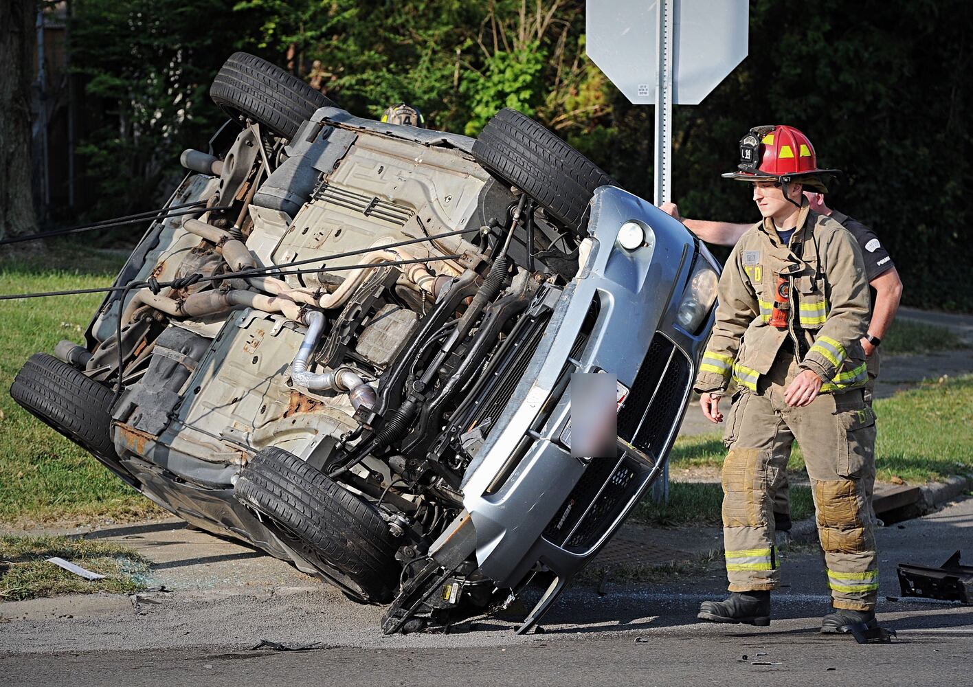 Crash closes Main Street in Dayton