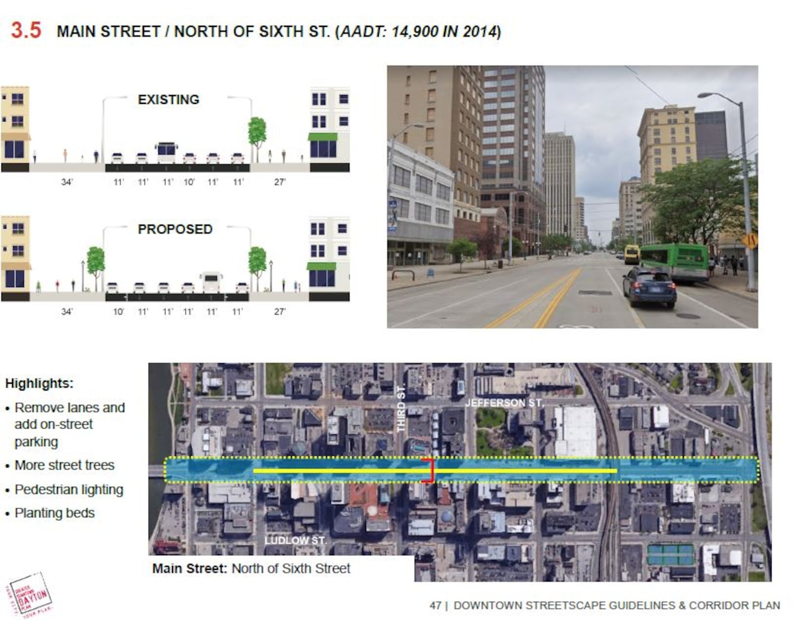 New plan calls for eliminating lanes on South Main Street. CONTRIBUTED