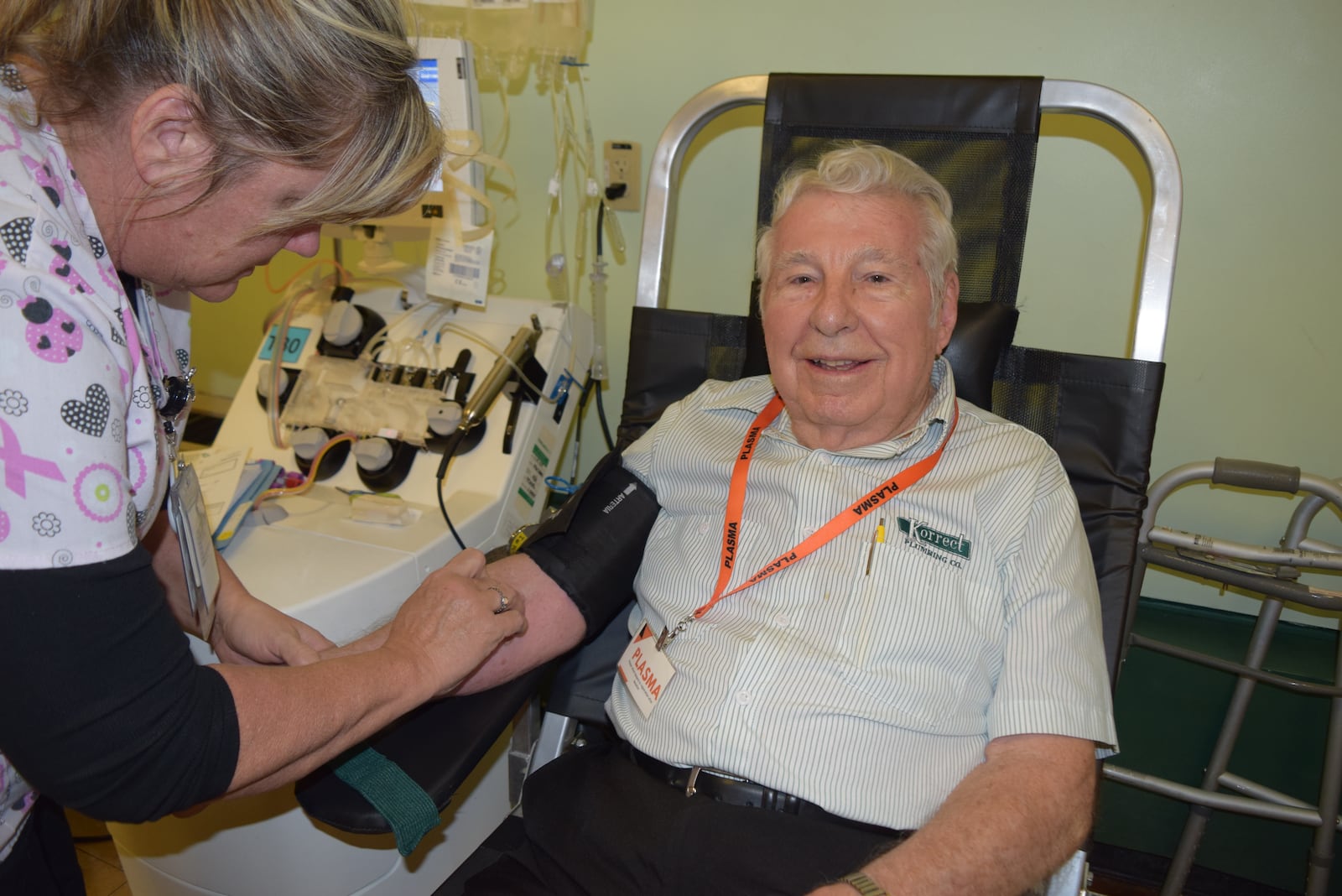 “My goal is 600 (blood) donations by the time I’m 100," says Ivan Patterson. Contributed photos