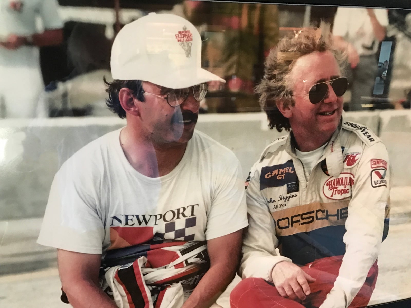 Bobby Rahal and John Higgins (right) after each won their class at the 1987 12 Hours of Sebring. Rahal teamed with Jochen Mass in the GTP Class to become the overall race winners. Higgins teamed with Howard Cherry and Dr. Charles Monk to win the Lights class. Later Rahal and Higgins owned Lexus of Dayton. CONTRIBUTED