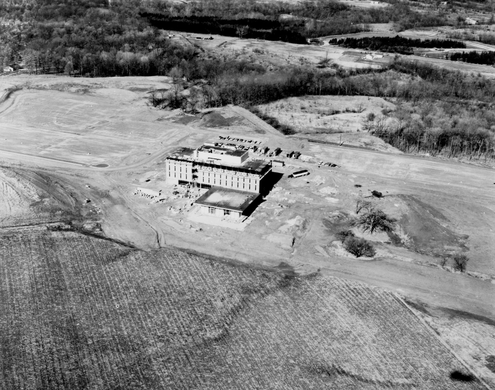 Allyn Hall, Wright State's first building, 1968. Contributed Photo