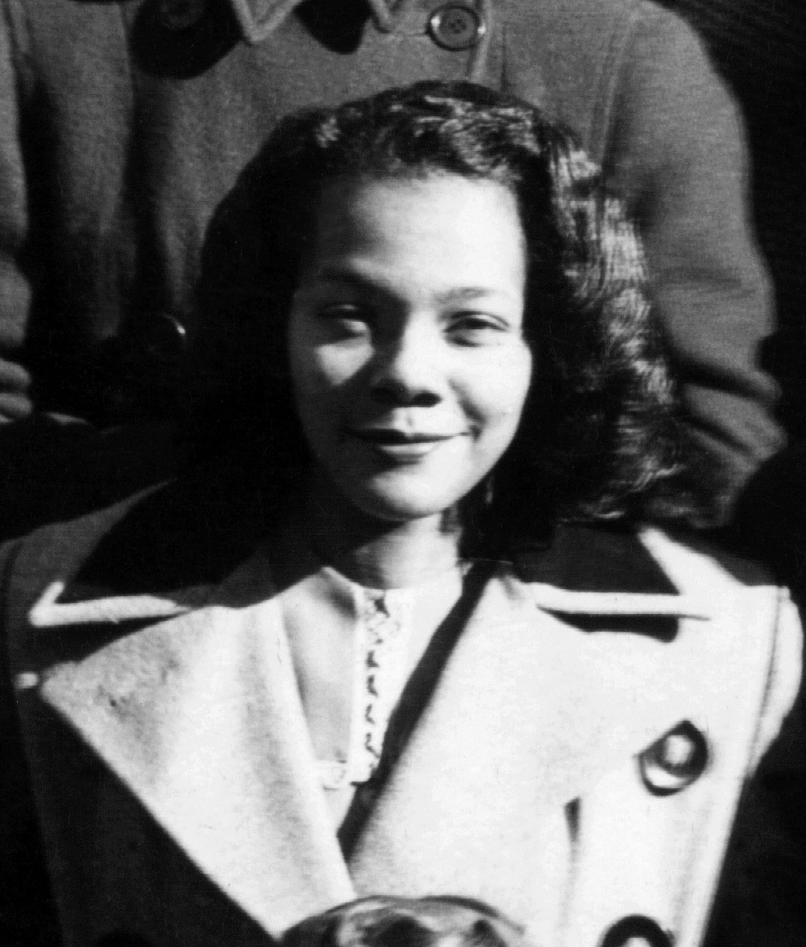 Coretta Scott King in an Antioch College photograph taken in 1945.