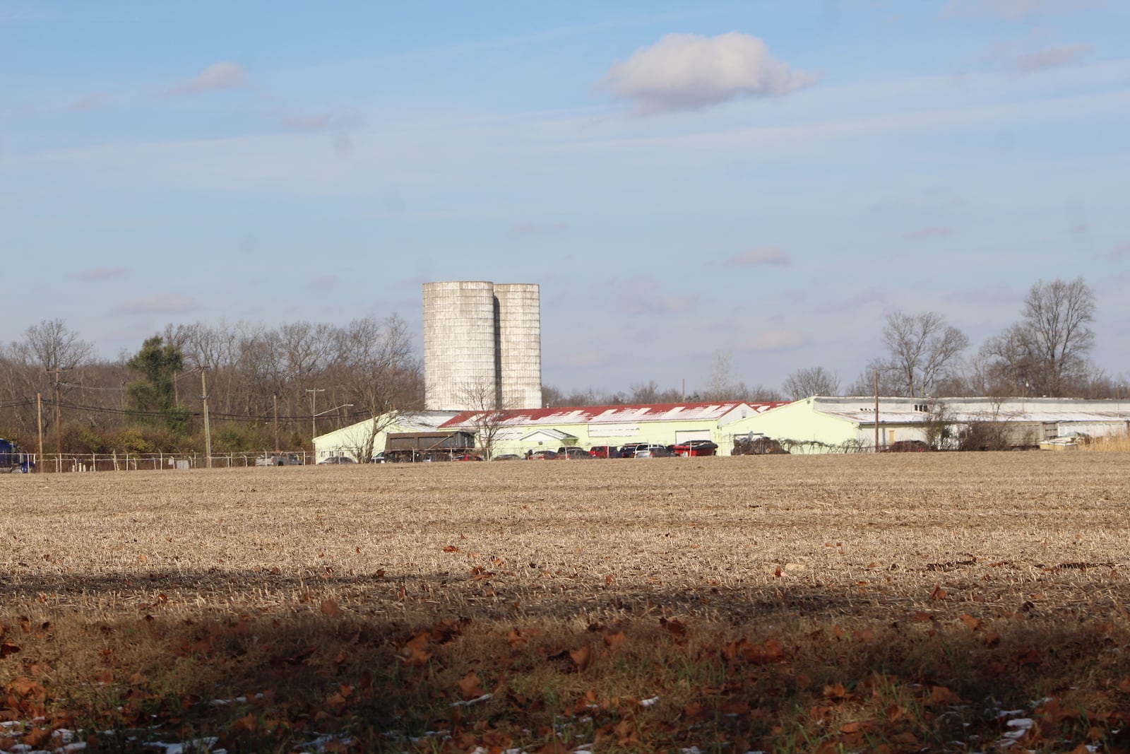 Vacant land by the Olive Road Flea Market in northwest Dayton. CORNELIUS FROLIK / STAFF