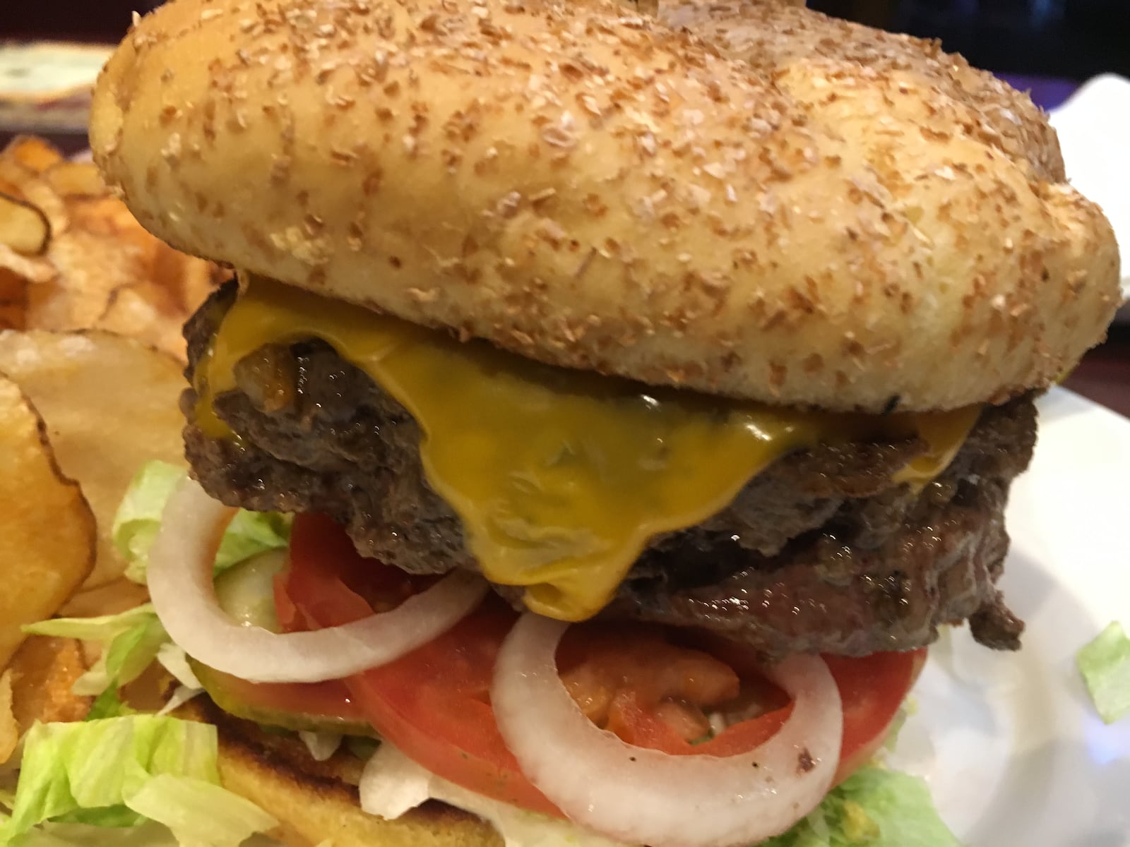 The Big Nick burger is a half pound of juicy Angus beef.