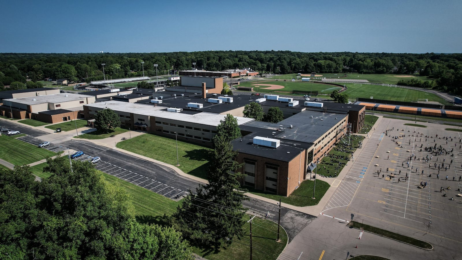 Beavercreek Schools will ask voters in November for a $265 million school bond to replace Beavercreek High School. JIM NOELKER/STAFF