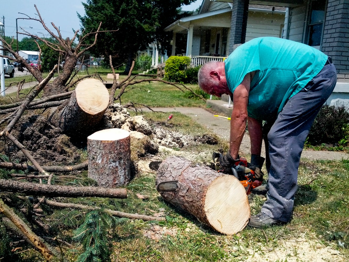 Photos showing damage of June 2012 derecho