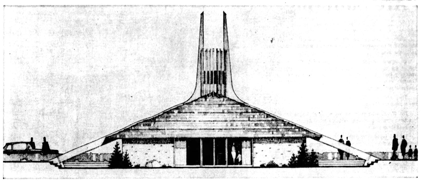 Artist rendering of Progress Pavilion in Dayton. DAYTON DAILY NEWS ARCHIVES