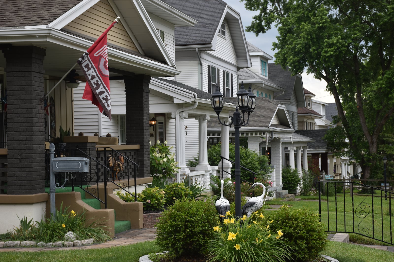 A row of homes in the southeastern part of Dayton. CORNELIUS FROLIK / STAFF