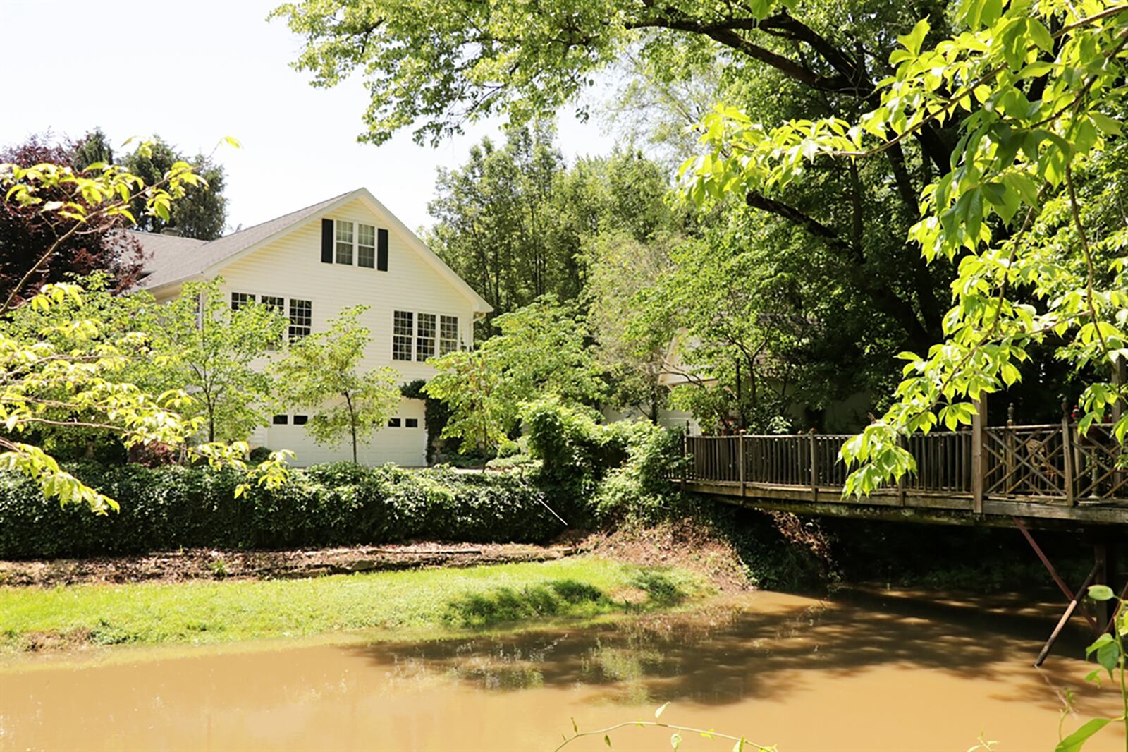 The house was once a marina when a lake was created by the Greenville Falls and dam system that provided electricity to a power company that supplied electricity to Covington and area township farms. Now, the property is along the Miami County Park District Scenic River area. CONTRIBUTED PHOTO BY KATHY TYLER