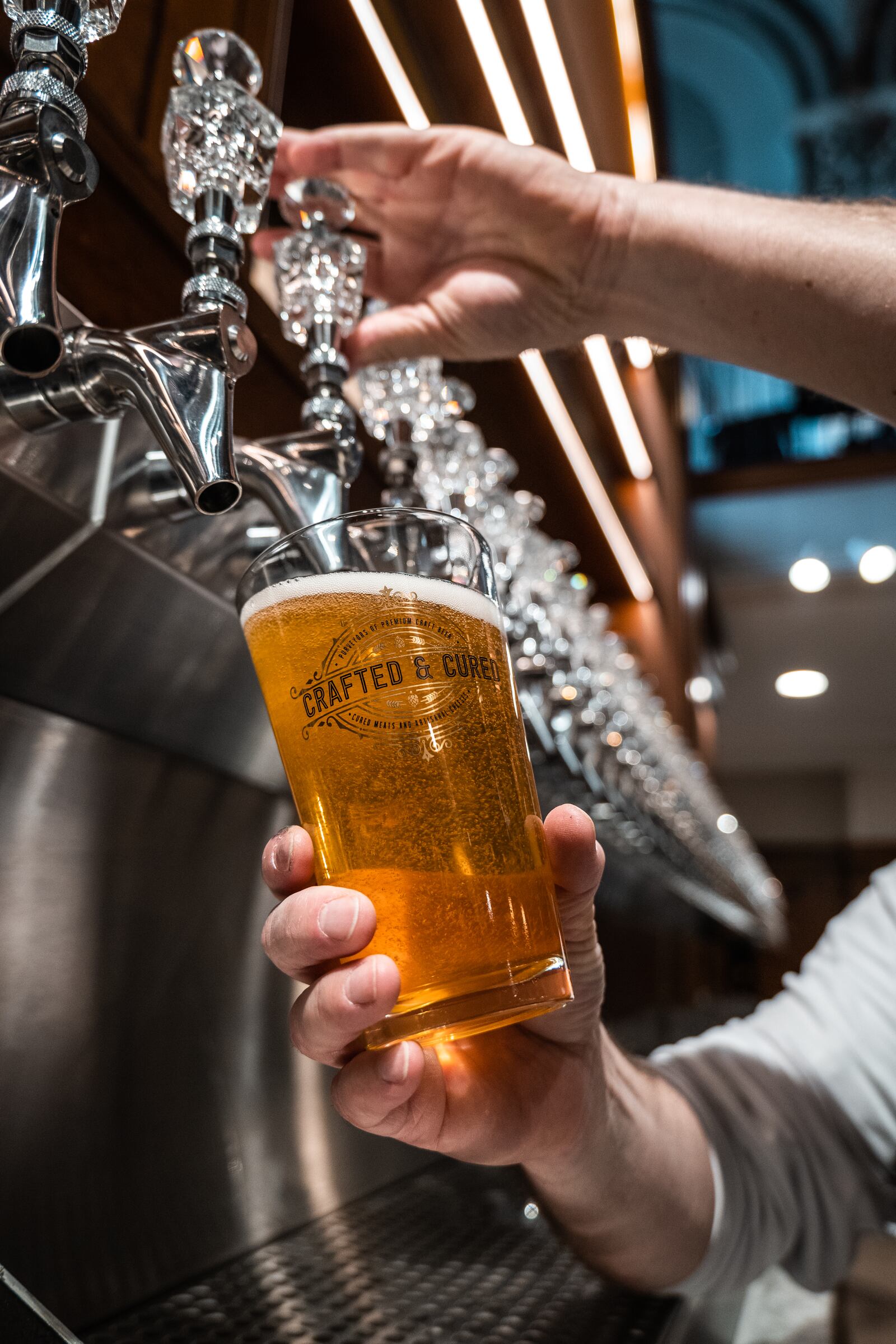 Crafted & Cured, a craft beer bar with cured meats, artisanal cheeses and more, is holding a ribbon cutting and grand opening ceremony Wednesday, Feb. 8 starting at 4:30 p.m. The craft beer bar will open following the ribbon cutting at 5 p.m. (PHOTO CREDIT: COLE CARPENTER).