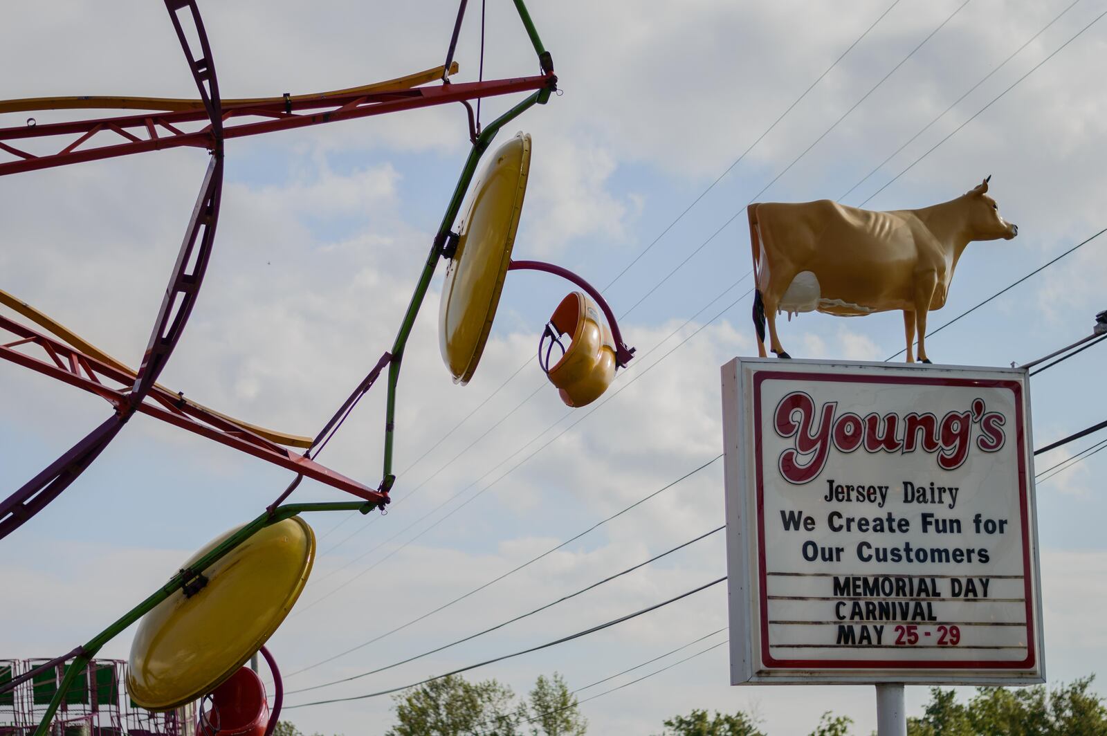 Patrons rang in the unofficial start of summer at one of Dayton's most popular destinations, Young's Jersey Dairy in Yellow Springs. (TOM GILLIAM)