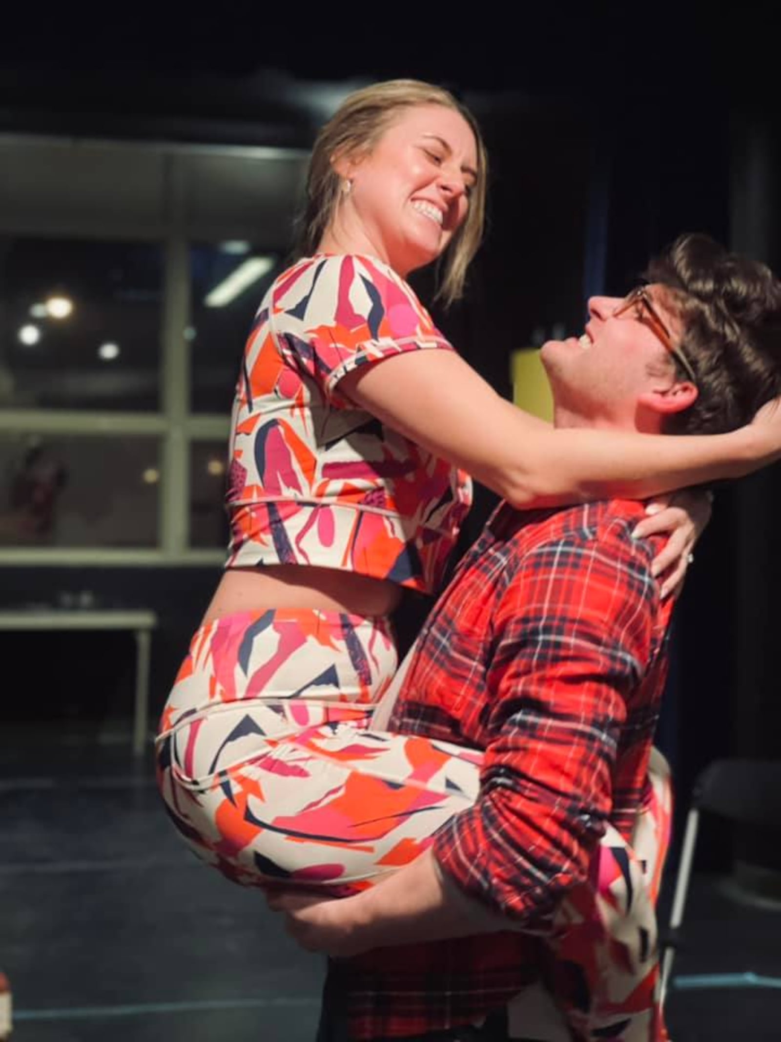 Allie Haines (Sarah) and Garrett Young (Harry) in TheatreLab Dayton's production of "Company," slated March 16-19 in the PNC Arts Annex. CONTRIBUTED