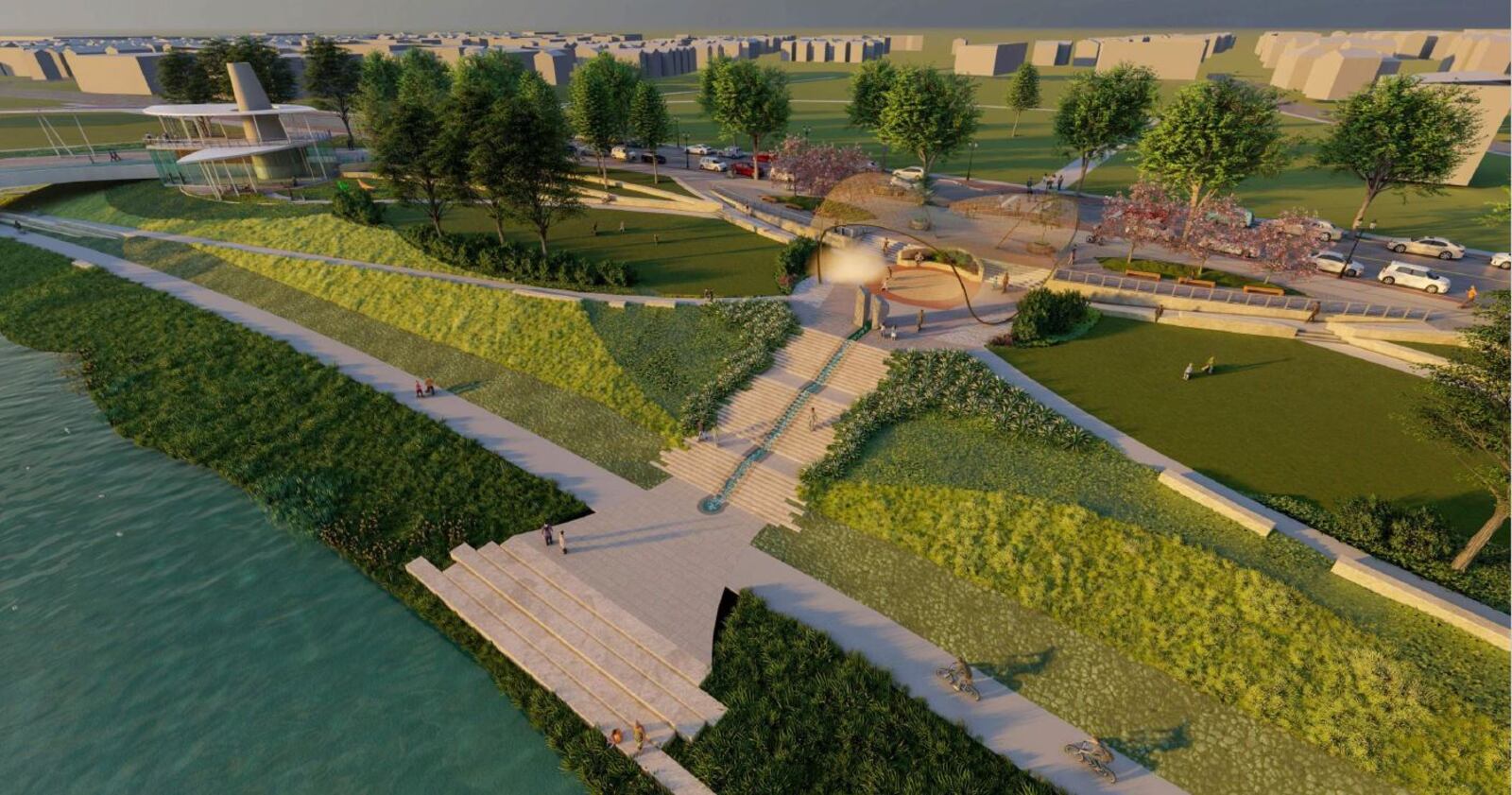 Conceptual renderings of proposed improvements to Sunrise MetroPark. CONTRIBUTED / FIVE RIVERS METROPARKS