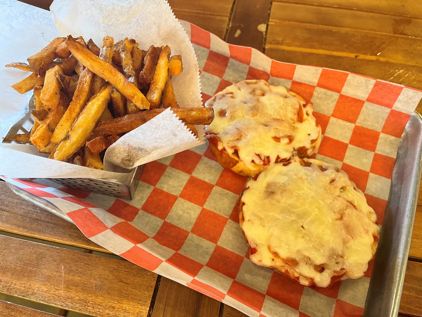 Pizza Bagel from Cocky’s Bagels in Cleveland. NATALIE JONES/STAFF