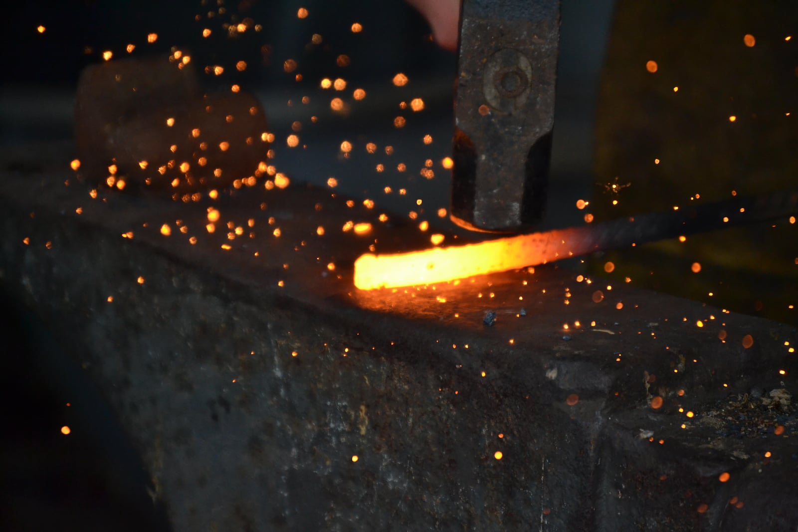 University of Dayton student Lucas Terry is a blacksmith/bladesmith who recently competed on "Forged in Fire" on the History Channel. CONTRIBUTED