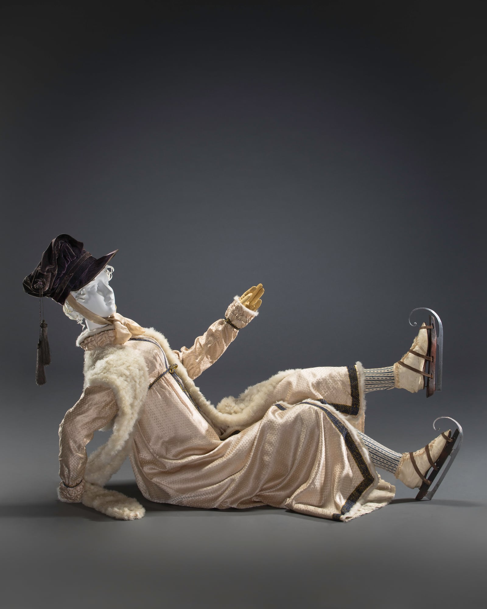 This ice-skating ensemble is from the 1810s. Contributed photo by Brian Davis, FIDM Museum/Courtesy American Federation of Arts