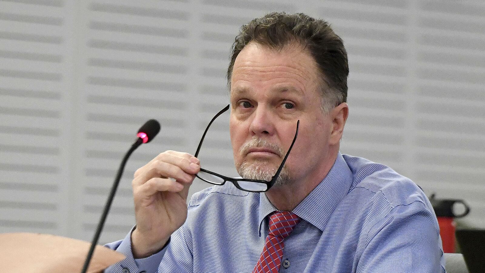 Murder defendant Charles Ray "Chase" Merritt sits in San Bernardino County court prior to opening statements in in his trial Jan. 7, 2019. Merritt, 62, was convicted Monday, June 10, on first-degree murder charges in the 2010 slayings of Joseph McStay, 40, Summer McStay, 43, and the couple's two sons, Gianni McStay, 4, and Joseph McStay Jr. 3. The family's remains were found buried in shallow graves in the Mojave Desert in 2013.