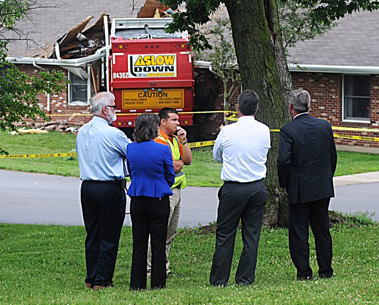 Garbage truck crash into Xenia nursing home on June 21, 2018