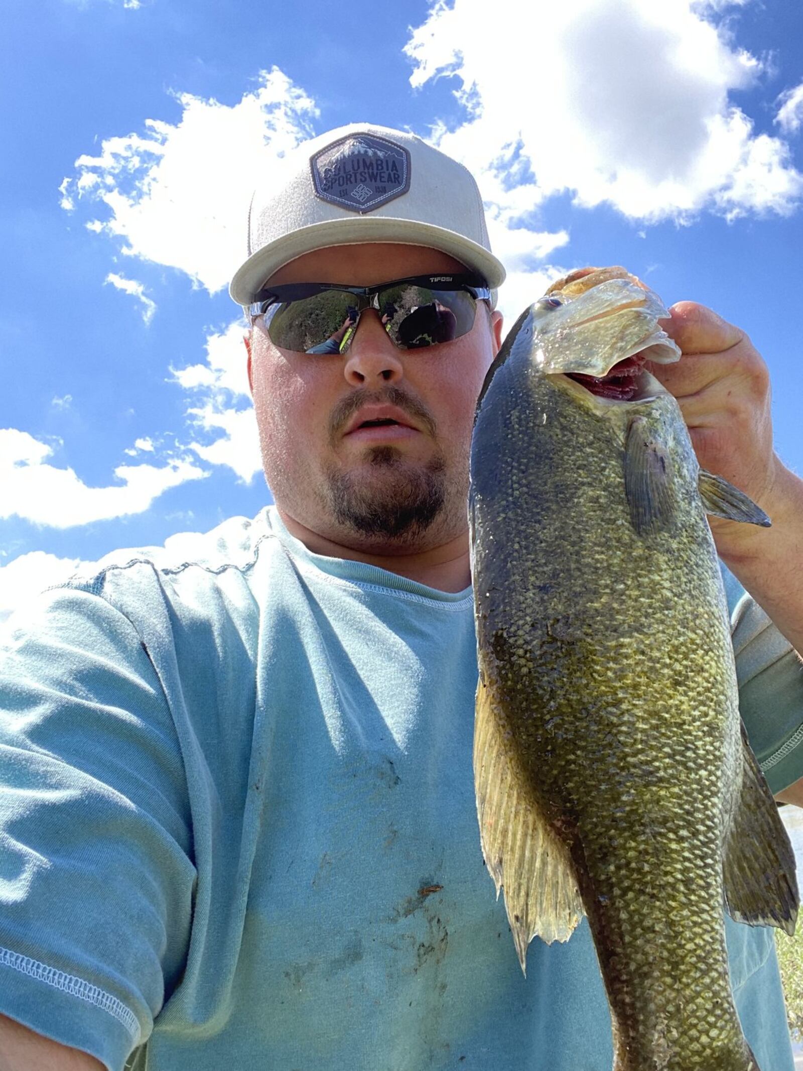 Aaron Huber of Dayton won two of three categories in the first-ever Great Smallmouth Bass Fishing Challenge on the Great Miami River. PROVIDED