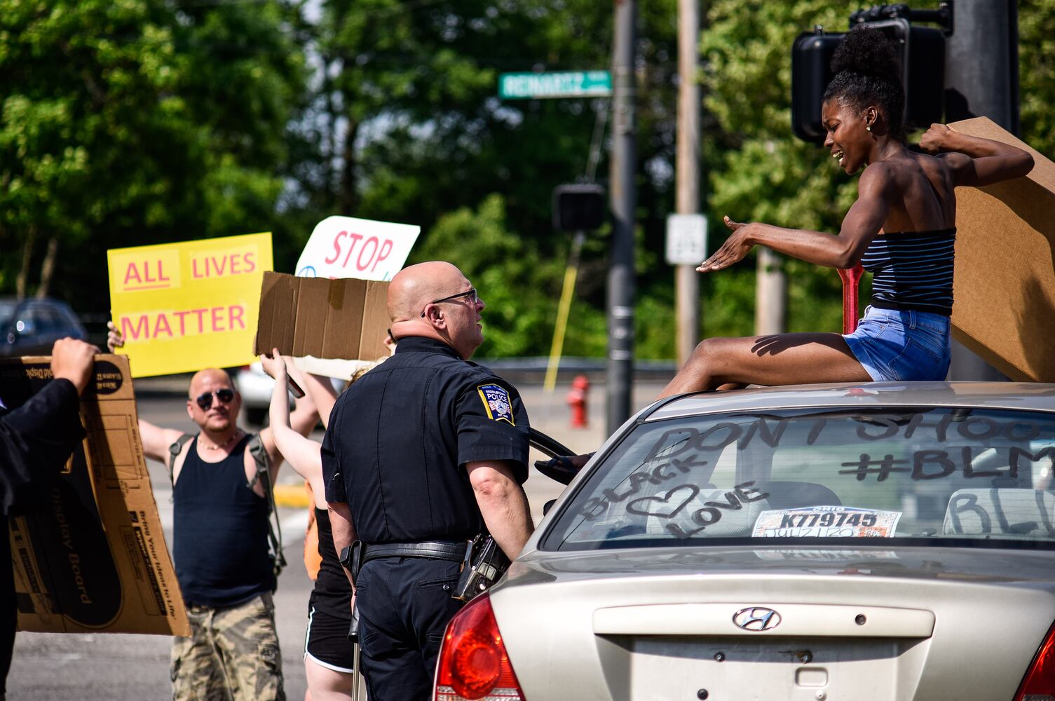 Crowd gathers for peaceful protest and march in Middletown