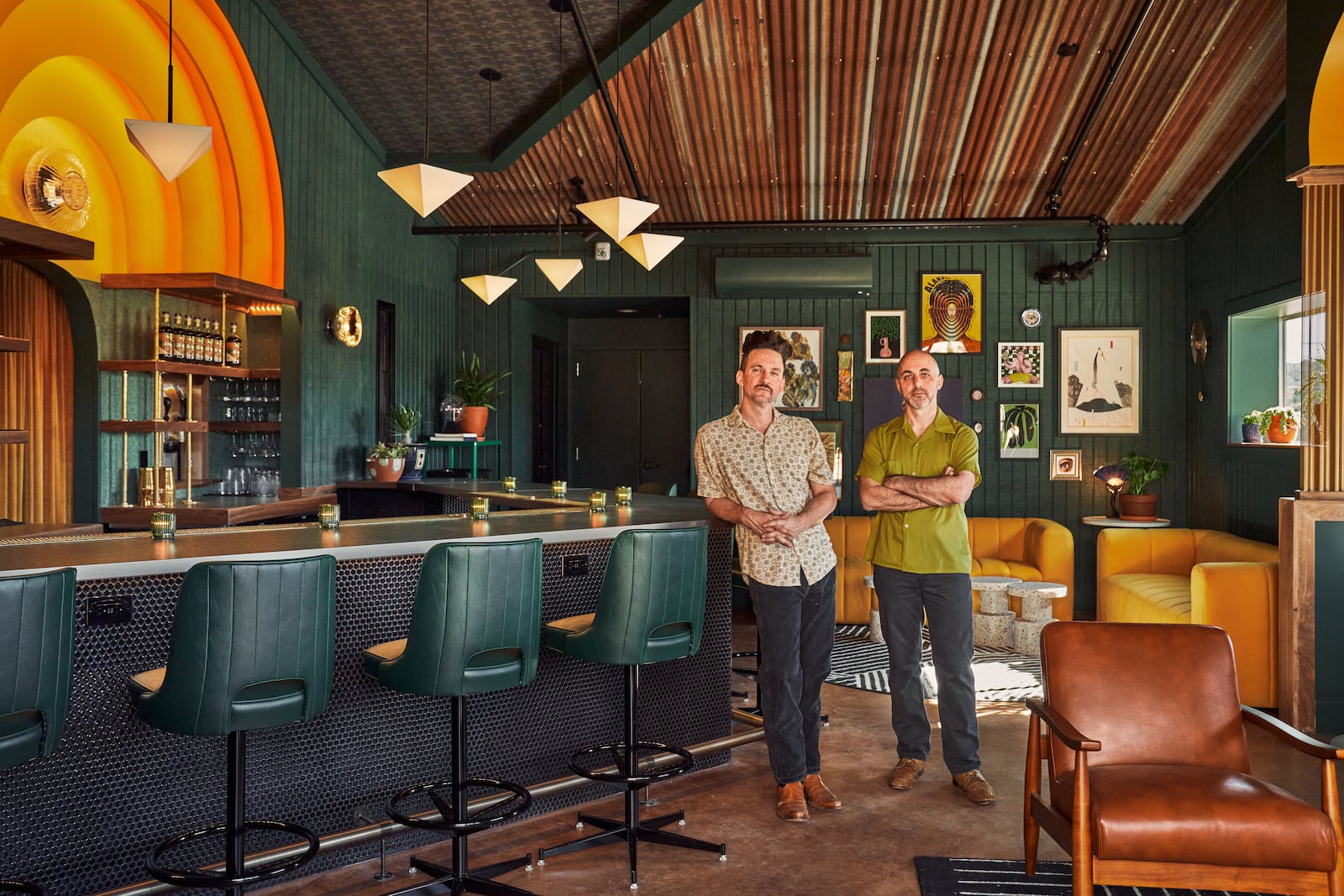 After graduating from Fairmont High School in 2000, Ryan and Jay Gitman (pictured left to right), spent time in California before settling down in Texas where they’ve opened a tasting room and bar featuring Senza Maeso — a hybrid spirit they’ve created from South American cape gooseberries (PHOTO CREDIT LIKENESS STUDIO).