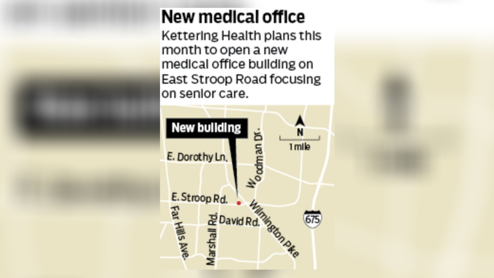 Kettering Health’s Years Ahead Health Center on East Stroop Road will include a staff of physicians, advanced practice providers, behavioral health support specialists and more than 20 support team members. NICK BLIZZARD/STAFF