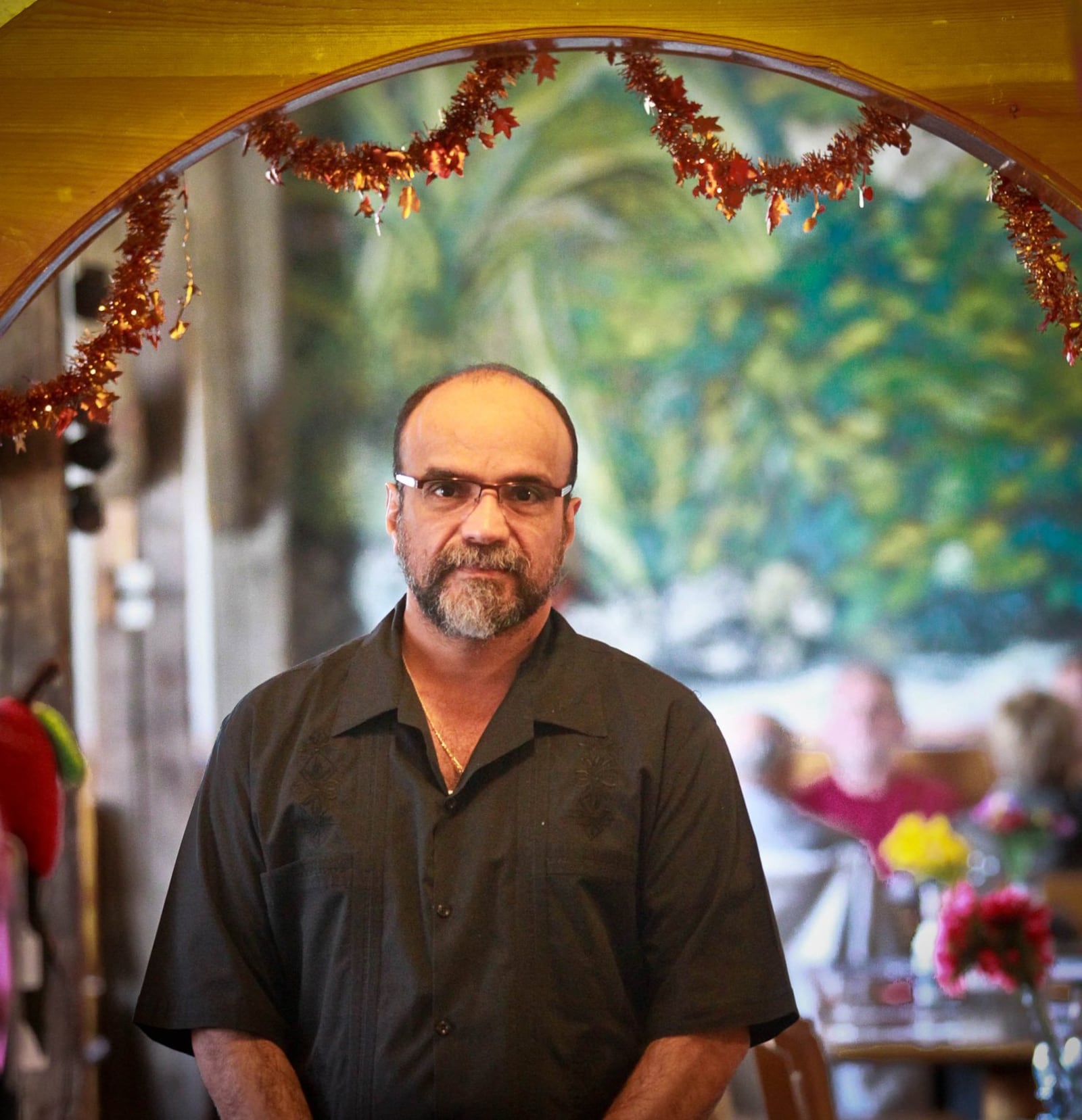 Reuben Pelayo, owner of El Somberero in Troy, is known for his giving to the community at Thanksgiving and all year round. JIM WITMER / STAFF