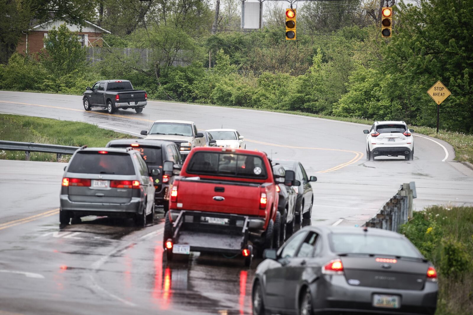 The city of Trotwood acquired grant money to upgrade the intersection of Olive Road and Ohio 49. Jim Noelker/Staff