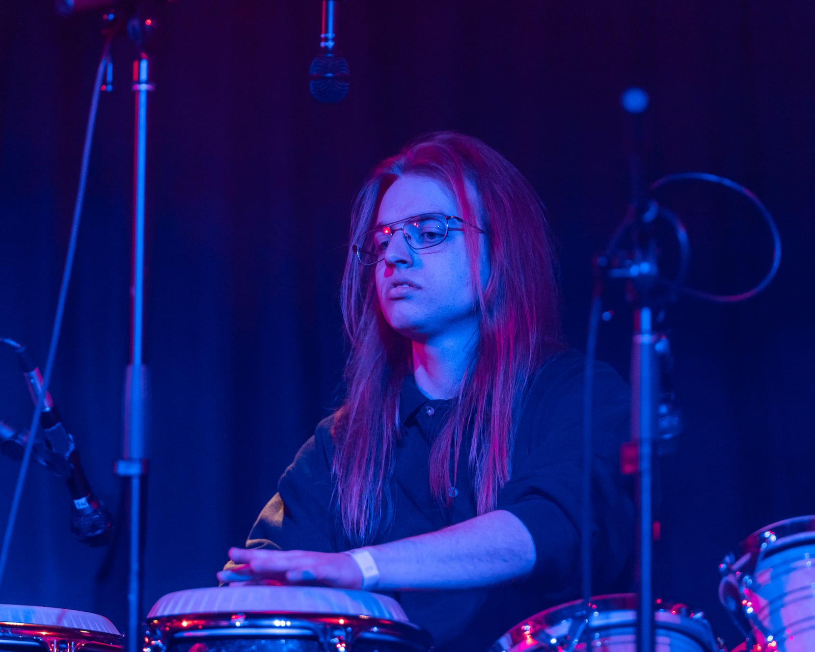 Fairmont High School graduate Spencer Morelock is percussionist for nine-piece jazz ensemble Crabswithoutlegs, which won the finals of the Battle of the Bands at The Brightside in Dayton on Saturday, March 11.