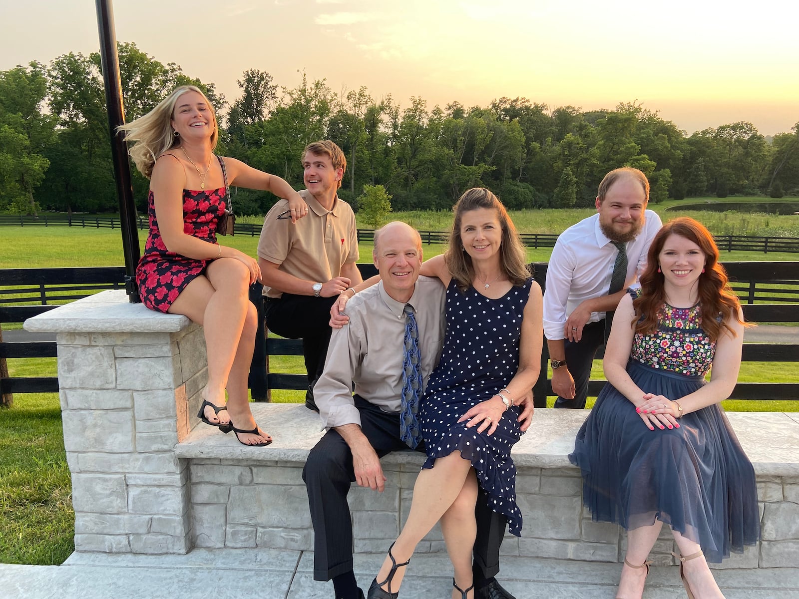 The E.lias family, left to right, Hannah Marcinek (Justin's girlfriend), Justin Elias, Brian Elias, Amanda Elias, Brandon Elias, Charlie Elias (Brandon's wife)