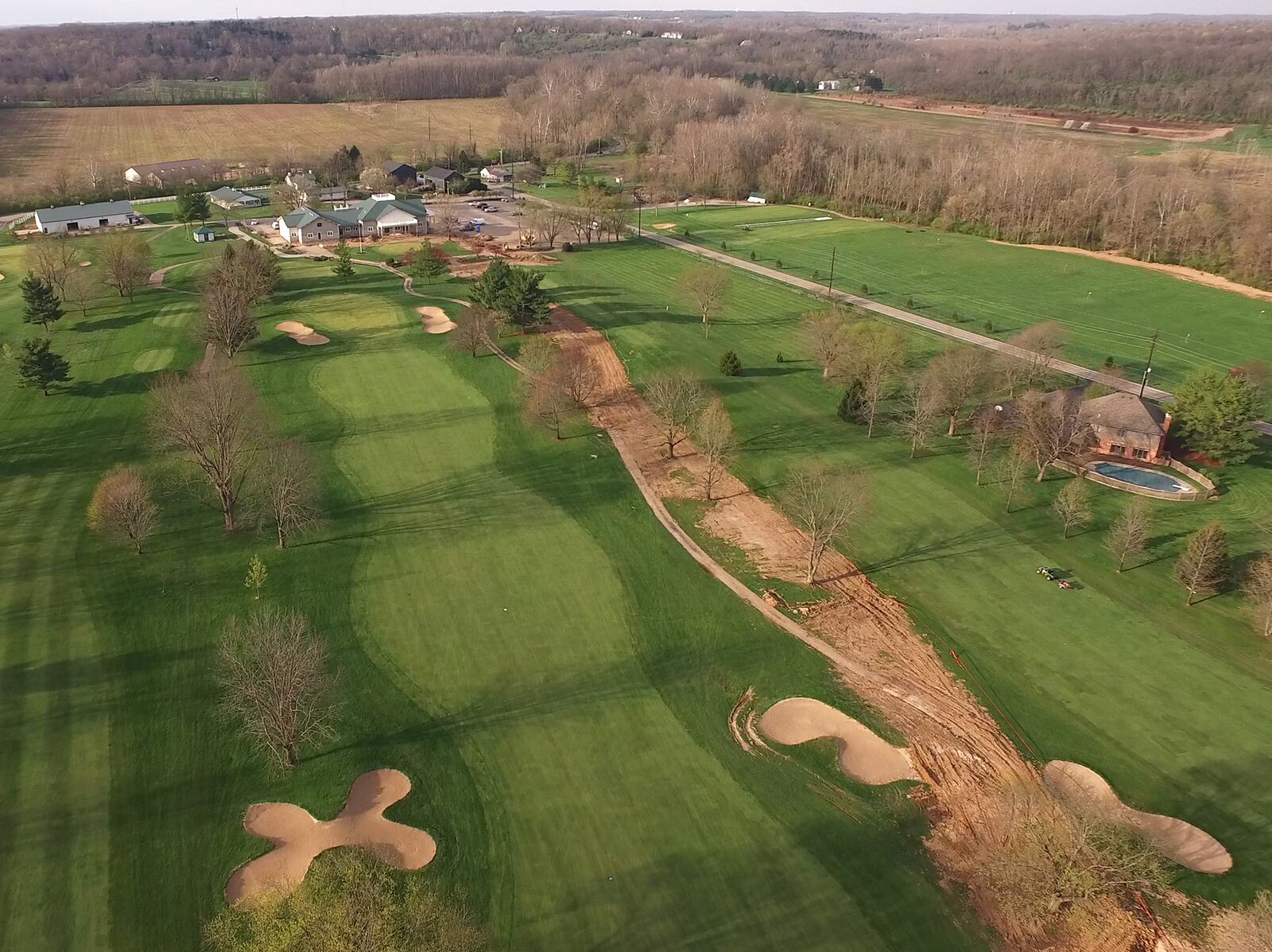 A 9,000 foot water service line from Greene County now supplies water to Sugar Valley Golf Club in Bellbrook.  TY GREENLEES / STAFF