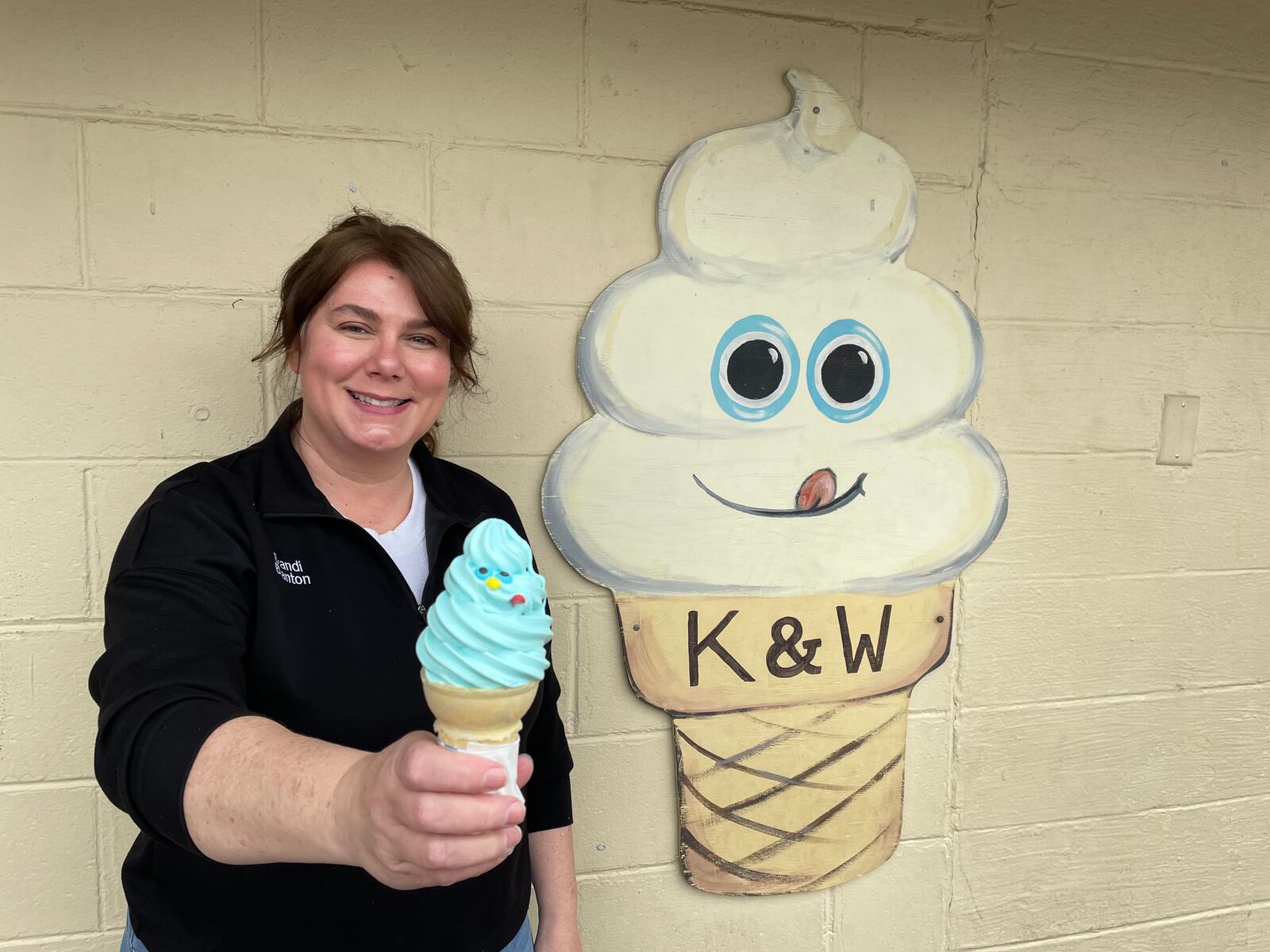 The K&W Drive-In, located at 450 S. Main St. in Springboro, has been a gathering place for families since 1963. Pictured is Owner Brandi Blanton (NATALIE JONES STAFF).