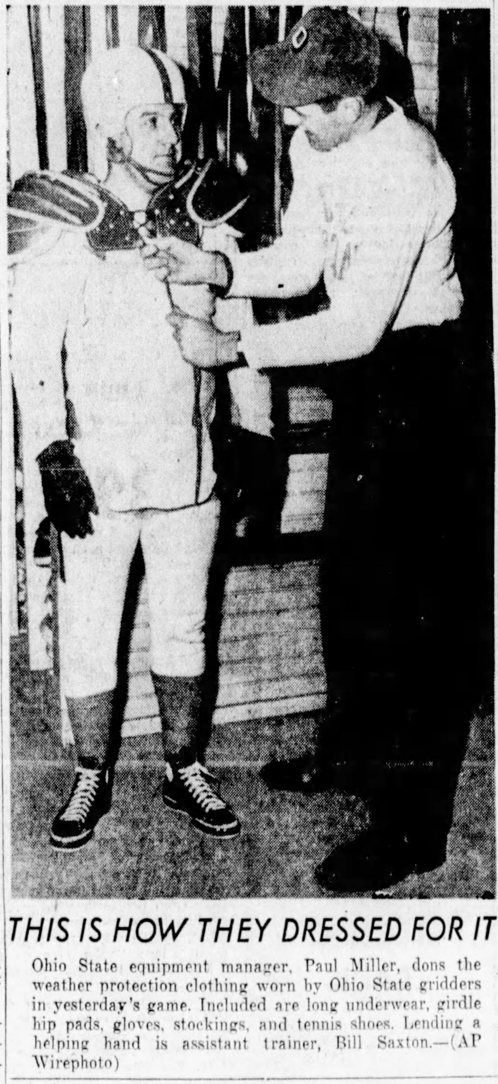 Ohio State plays Michigan during the Blizzard of 1950. DAYTON DAILY NEWS ARCHIVES