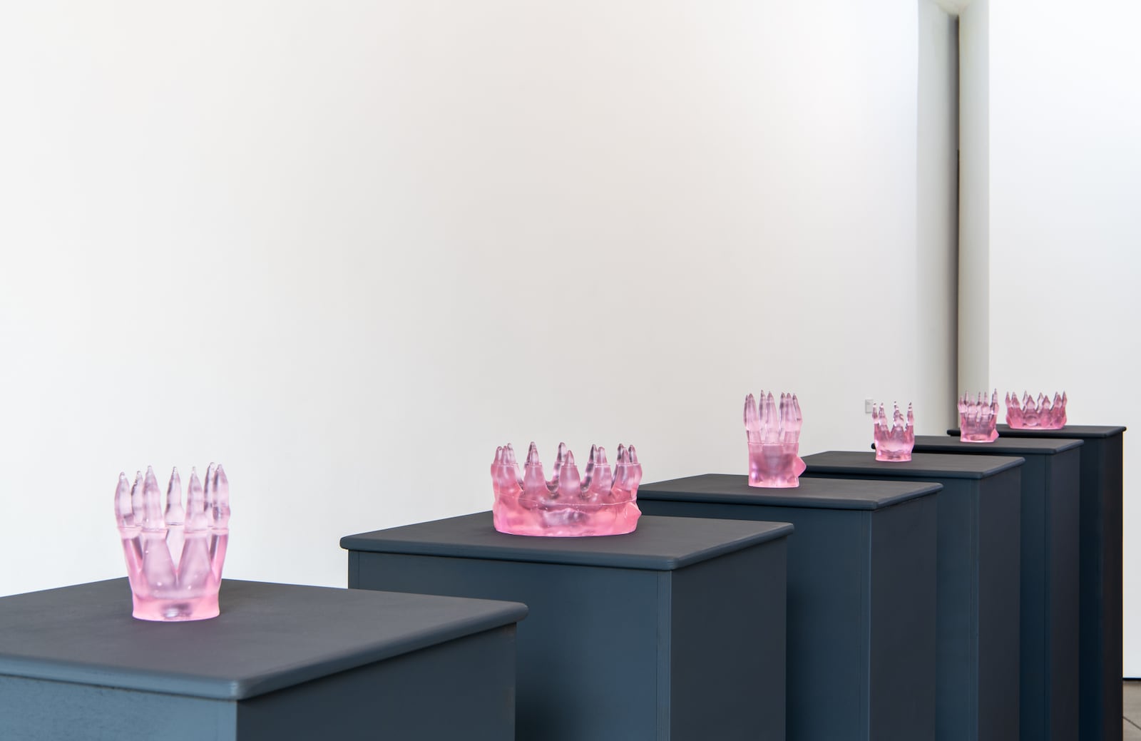 The Contemporary Dayton's "Lightness and Weight" exhibit, created by Susan Byrnes. The piece featured in this photo is known as "Crowns." CONTRIBUTED