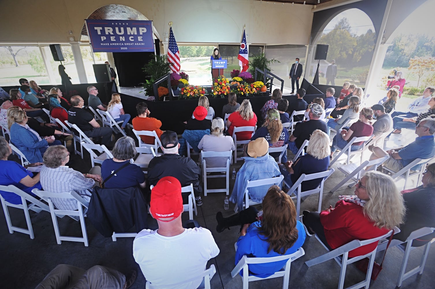 Second lady Karen Pence campaigns for Trump in Tipp City