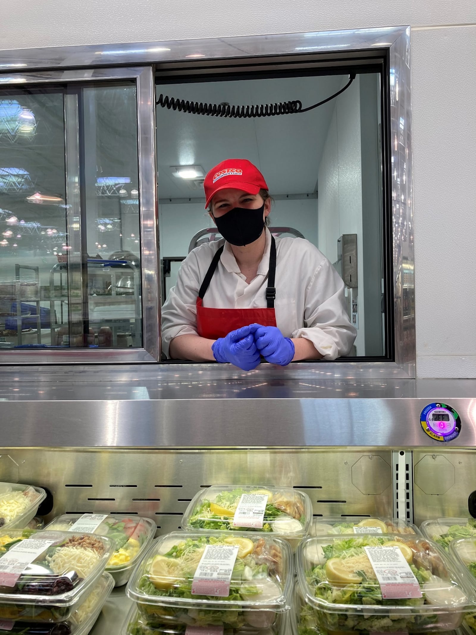 Lindsey Ray, who works in the Costco deli, is also known as the “Break Room Artist.” MEREDITH MOSS/STAFF