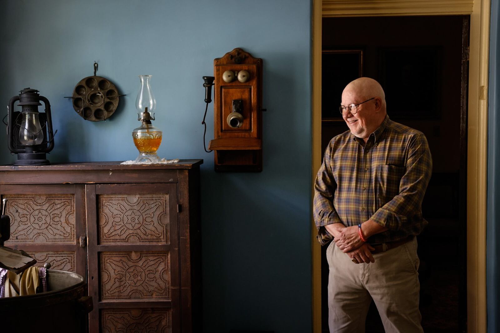 Community Gem Mark Risley is a volunteer at Oakwood Historical Society. JIM NOELKER/STAFF