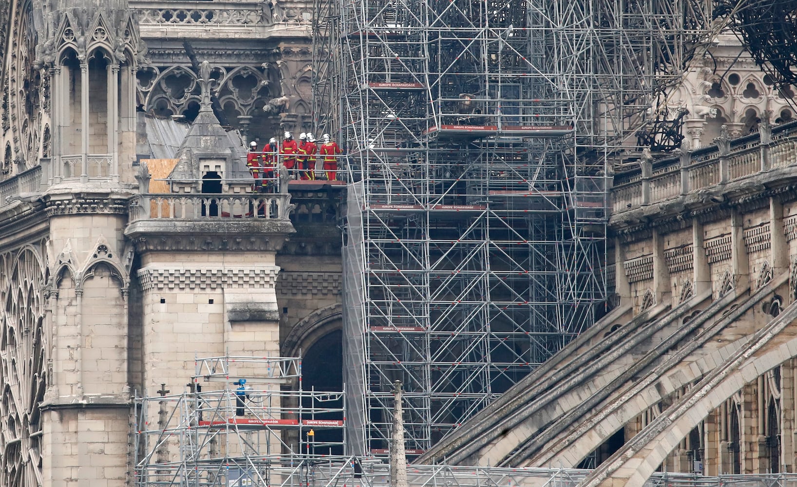 Photos: Notre Dame fire aftermath