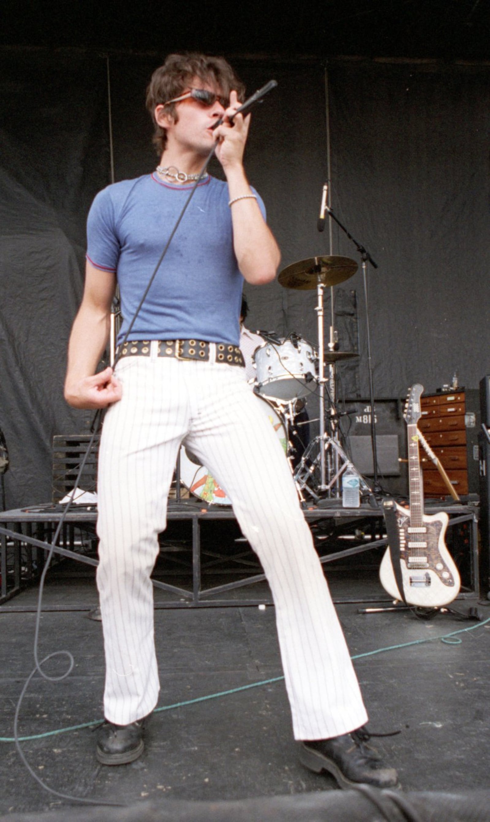 Tim Taylor, lead singer for Brainiac, pictured in 1995 at Lollapalooza. Taylor was killed in a car accident in 1997. (ARCHIVE IMAGE)