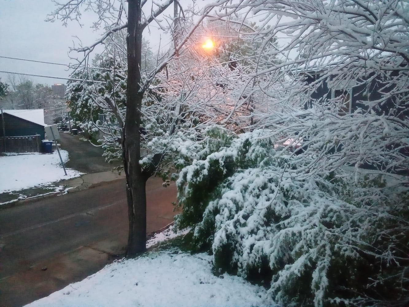 PHOTOS: Snowfall in April in the Miami Valley