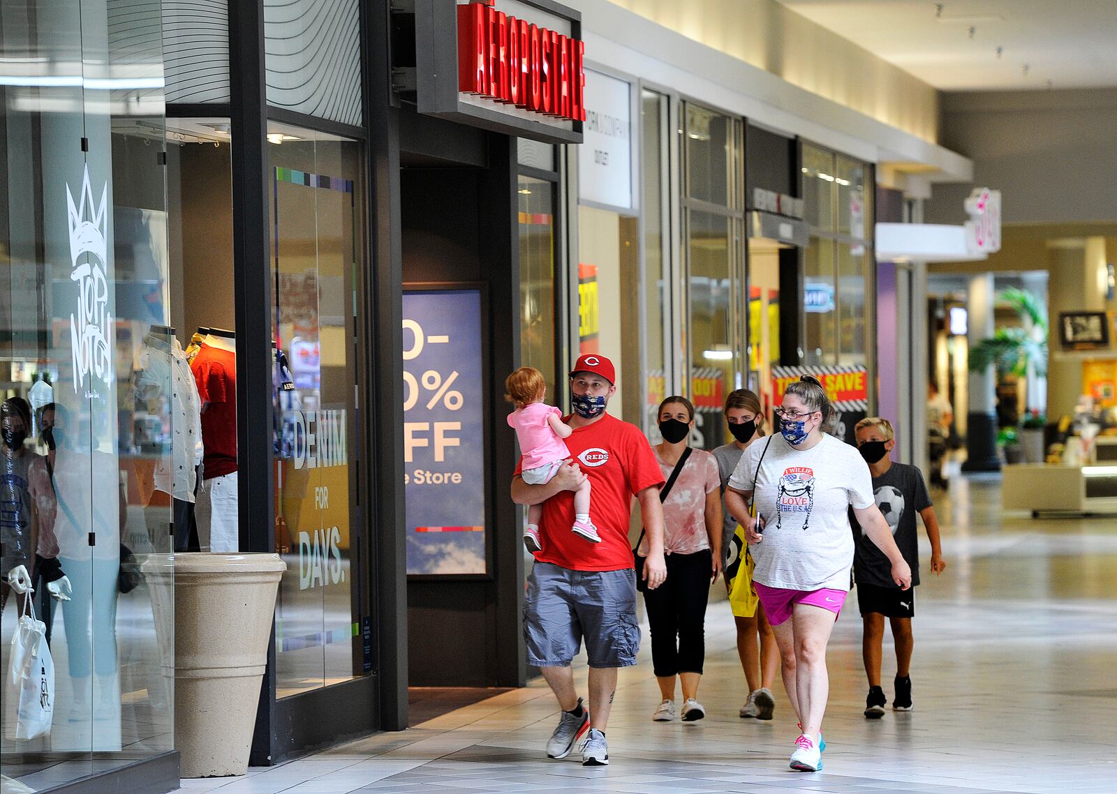 The Dayton Mall is working to bring back more foot traffic during the Coronavirus pandemic. MARSHALL GORBY\STAFF