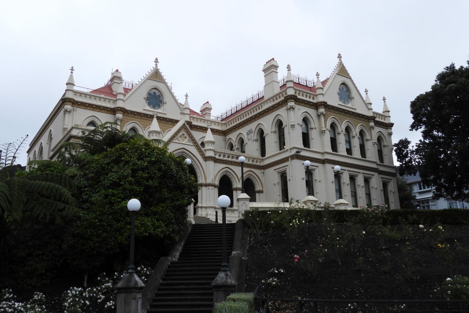 The historical Parliament library, constructed in the late 19th century and rumored to be haunted, in Wellington, Thursday, March 20, 2025. (AP Photo/Charlotte Graham-McLay)