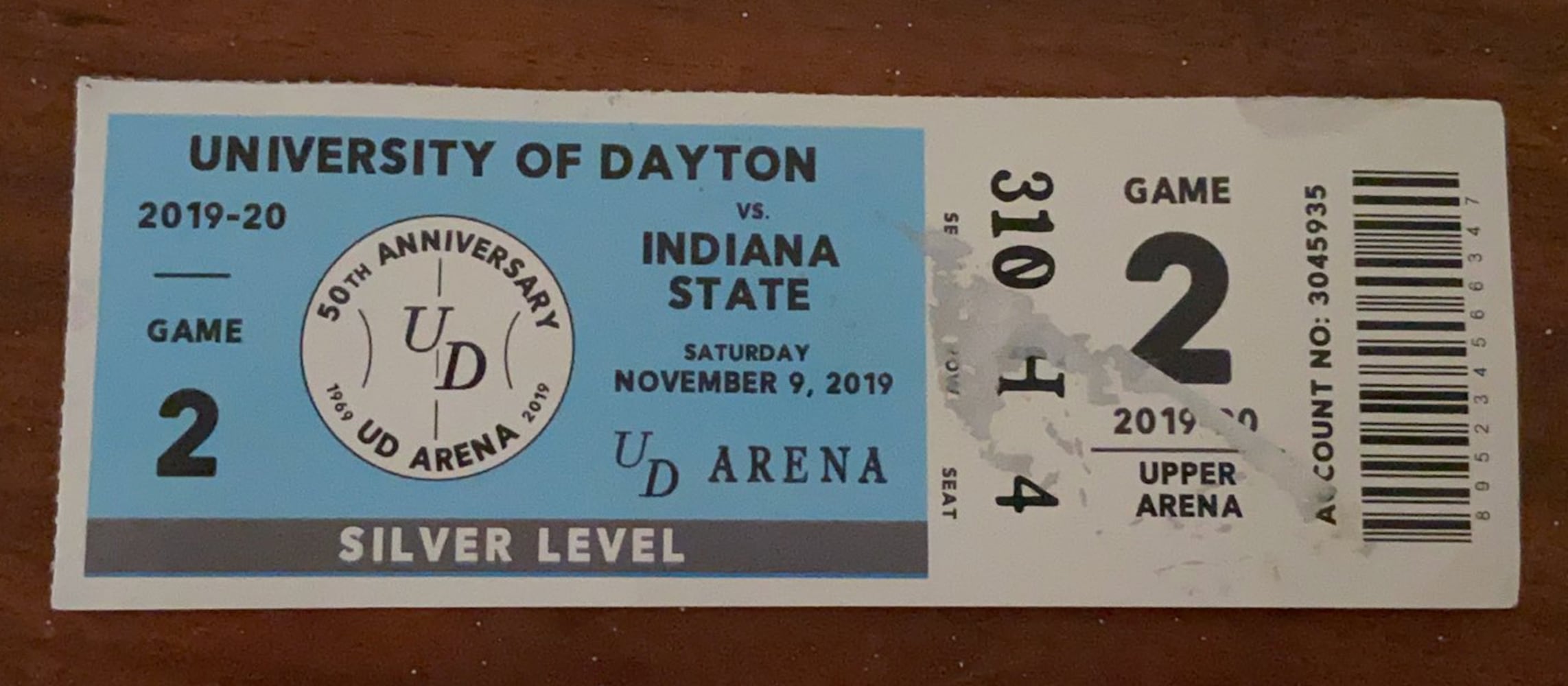 Dayton Flyers ticket stubs