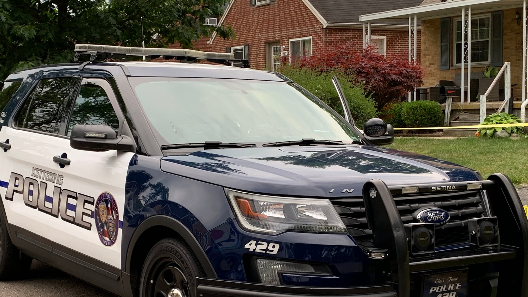 Kettering Police on California Avenue in Kettering