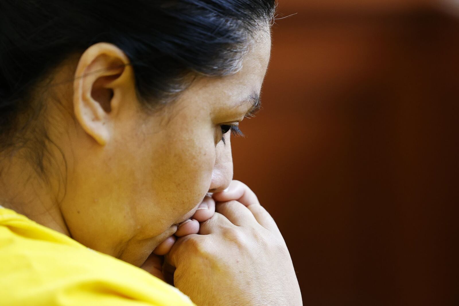 Sara Rodriguez-Remigio appeared for arraignment Tuesday, May 24 in Butler County Common Pleas Court in connection with the fatal stabbing at the Fraternal Order of Police lodge that occurred earlier this month. NICK GRAHAM/STAFF