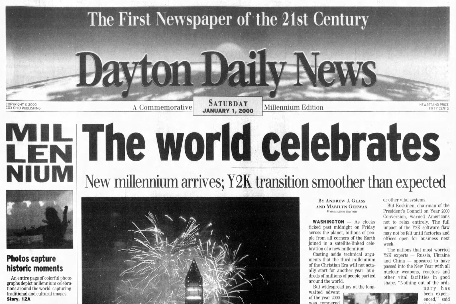 The Dayton Daily News from Jan. 1, 2000. DAYTON DAILY NEWS ARCHIVES