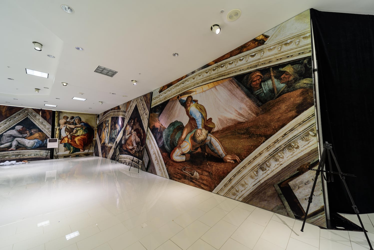 PHOTOS: A sneak peek of Michelangelo’s Sistine Chapel: The Exhibition at The Mall at Fairfield Commons